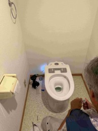 コンパクトなタンクなのに水ハネしにくい手洗いボウル 世田谷区Y様邸 コンパクトなタンクなのに水ハネしにくい手洗いボウル 世田谷区Y様邸